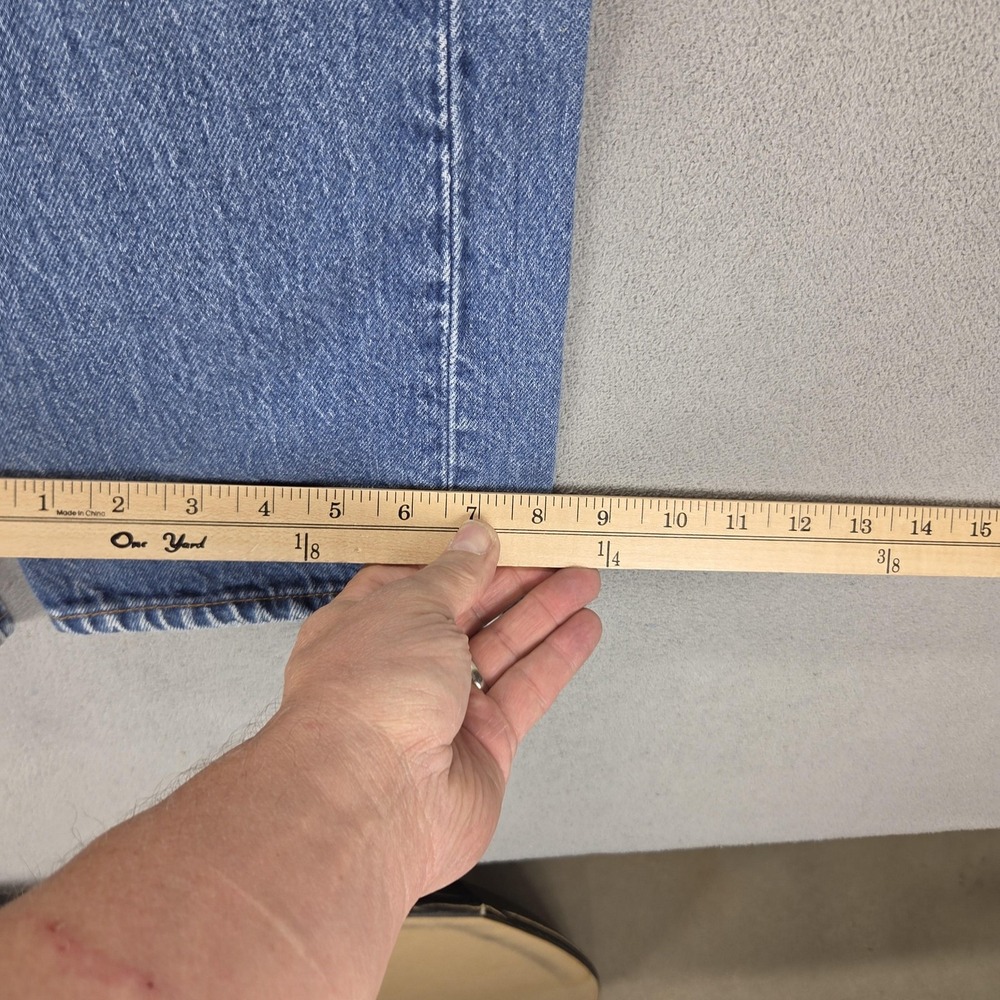 Vintage Levis 501 Jeans Mens Blue Straight Button Fly Made In USA Fits 30x26 - Picture 5 of 16